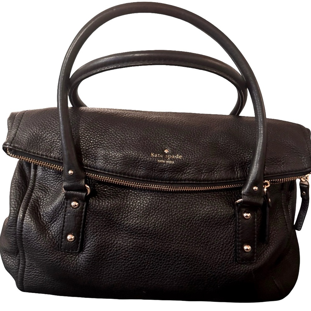 Kate Spade Black Leather Satchel